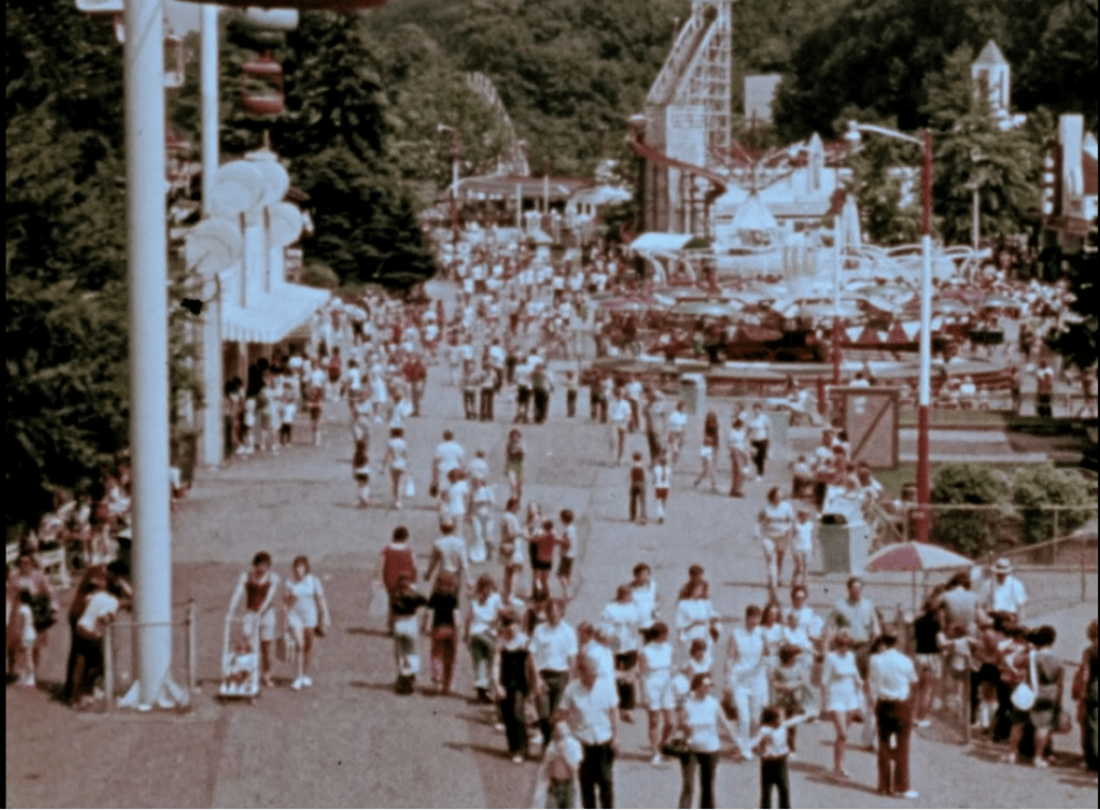 people walking in a crowd